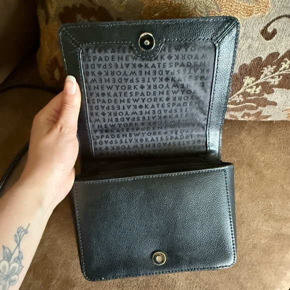 Kate Spade Black Leather Crossbody Bag - Picture 5 of 6